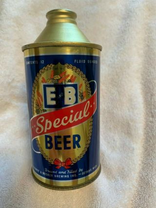 E And B Special Cone Top Beer Can Ekhardt & Becker Brewing Detroit Mich.  Excelle