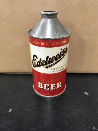 Edelweiss Light Beer - 12oz Cone Top Beer Can - Chicago,  Il - Irtp