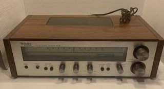 Vintage Technics By Panasonic Fm/am Stereo Receiver Sa - 80 W/ Real Wood Grain