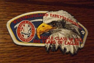 Boy Scout Patch Csp Westmoreland Fayette Council Eagle Class Of 2012 100 Years