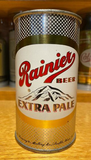 Rainier Extra Pale Flat Top Beer Can - Usbc 118 - 12 - Near Perfect - Sharp