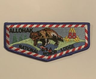 Oa Allohak Lodge 88 National Honor Lodge Flap