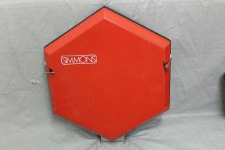 Vintage Simmons Electronic Bass Drum Trigger Pad No Legs Red