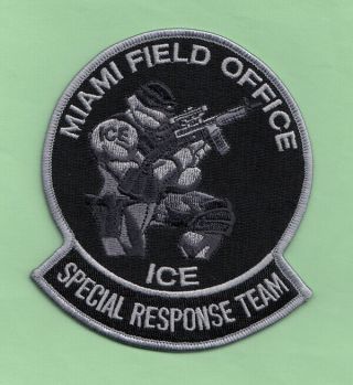 C12 Ice Miami Srt Swat Ice Enforcement Border Field Fed Police Patch Florida