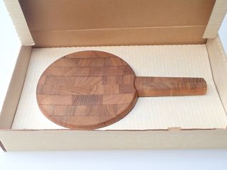 Vintage Dansk Citrus Cheese Cutting Board With Knife In Gift Box
