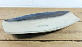 Vintage Keswick KSIA Arts & Crafts Hammered Oblong Tray / Dish c1940s 0519 2