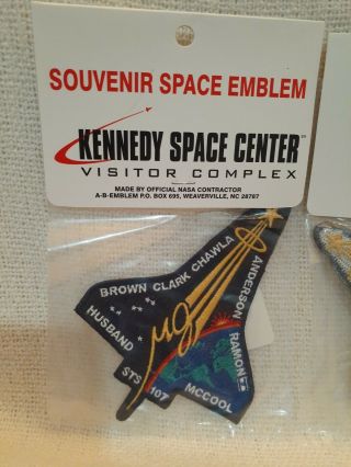 NASA Kennedy Space Center STS 107 Souvenir Space Patch Emblem 2