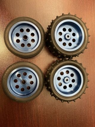 Vintage T&a Rc10 Aluminum Wheels And Tires