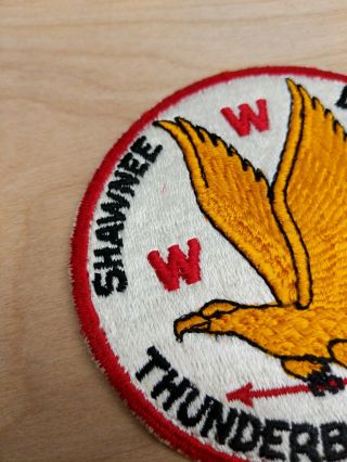Vintage Boy Scout Patch Shawnee Lodge 51 Thunderbird Chapter WWW 60 ' s Round 2