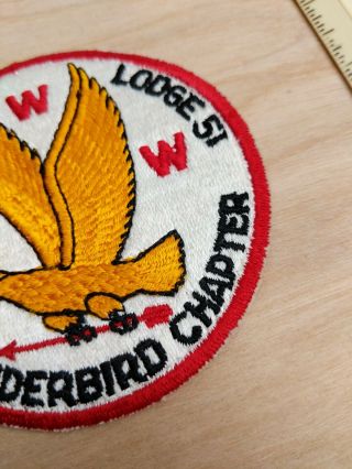 Vintage Boy Scout Patch Shawnee Lodge 51 Thunderbird Chapter WWW 60 ' s Round 3