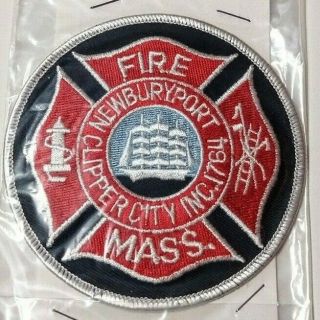 Newburyport Massachusetts Fire Department Patch Ma Clipper City