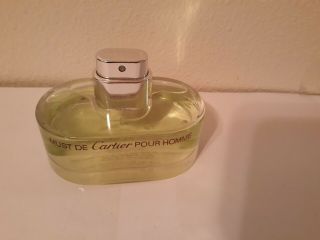 Vintage Cartier Must De Cartier Pour Homme Spray Eau De Toilette 3.  3 Fl Oz