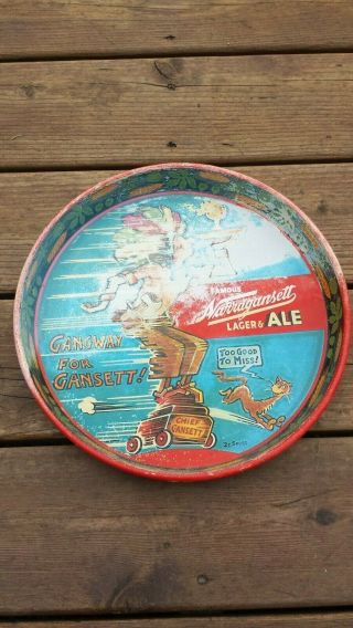 Vintage Dr.  Seuss Narragansett Beer Tray - 1940 