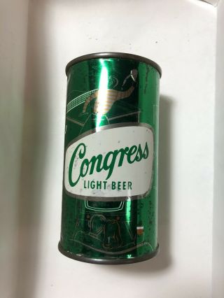 Congress Beer 12oz Flat Top Can Haberle Congress Brewing Usbc 50 - 36