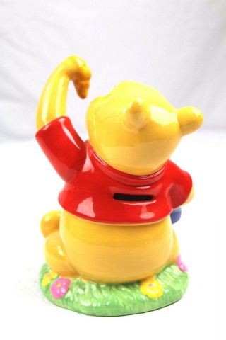Disney Enesco Winnie The Pooh With Hunny Ceramic Piggy Bank 2