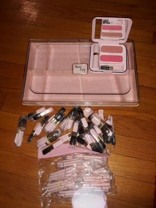 Vintage Mary Kay Consultant Glamour Shade Organizer Sample Box Case Make Up Tray