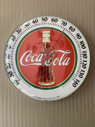 Vintage Coca - Cola Thermometer 1984 Tru Temp Jumbo Dial By Tca Coca Cola Company