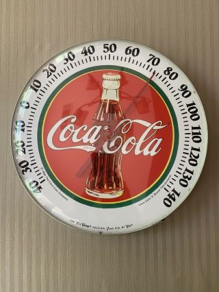Vintage Coca - Cola Thermometer 1984 Tru Temp Jumbo Dial by TCA Coca Cola Company 2