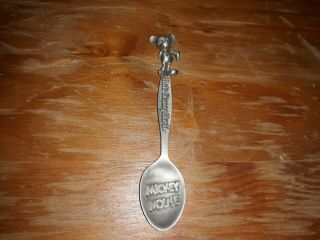 Vintage Disney World Mickey Mouse Collector Spoon Pewter