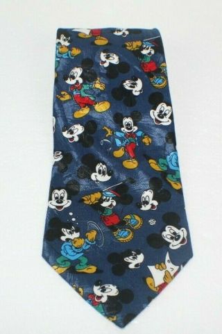 Mickey Mouse Tie Novelty Mickey Unlimited Made In Italy Disney