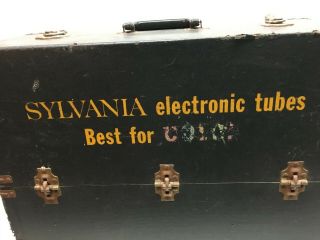 Vintage Sylvania Tv/radio Service Repair Case/tool Box For Vacuum Tubes (empty)