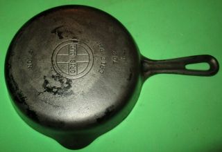 Vintage Cast Iron Frying Pan Skillet Small Label Griswold No 4 Erie Pa 702 A