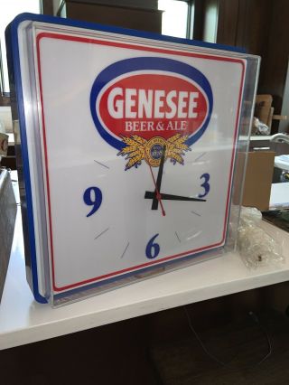 Vintage Advertising Genesee Beer And Ale Clock,