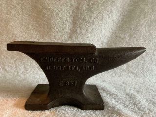Vintage Enderes Tool Co Anvil Jewelers Blacksmith E - 351 - 9 Lbs Albert Lea,  Minn