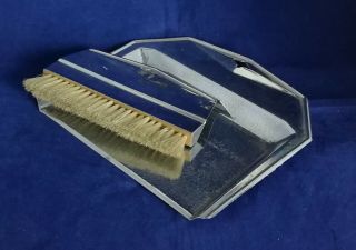 Art Deco Chrome Plated Crumb Tray And Brush