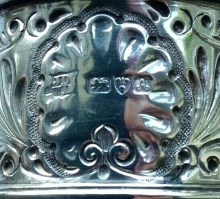 Antique Sterling Silver Arts and Crafts Napkin Ring James Deakin Chester 1901 2