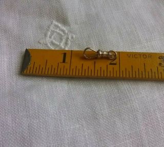 Vintage 10k Yellow Gold Dog Clip Pocket Watch Clasp Charm Holder