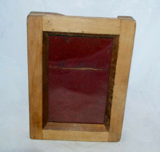 Antique Arts And Crafts Wooden Picture Frame Unusual Hand Made Design