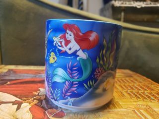 Vtg 1989 Walt Disney Little Mermaid Classics Mug Cup Ariel Ursula Flounder