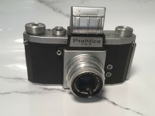 Praktica Fx 2 Vintage Rangfinder Slr 35mm Film Camera Meyer - Optik Gorlitz Lens