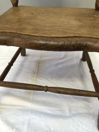 Antique Arts And Crafts Child’s Commode Chair Antique Doll Chair 3