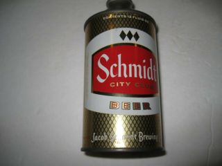 Schmidt City Club,  Gold Diamond Pattern,  Cone Top Beer Can 184 - 21 -