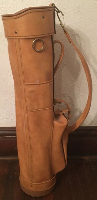 Vintage Voit Faux Leather Golf Bag 6 Sections