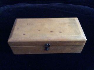 Set of 8 Vintage Antique Brass Balance Scale Weights with Wooden Box 2