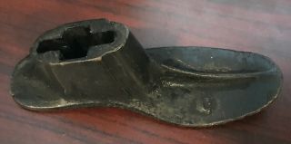 Antique Vintage Cast Iron Cobbler Shoe Form/ Mold Shoemaker C 7 "