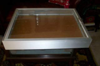 Vintage Metal And Glass Counter Display Case