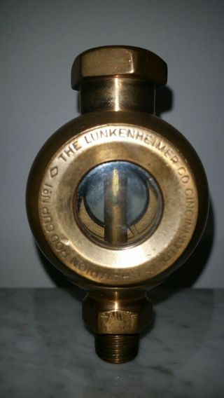 Vintage Super Rare Brass Lunkenheimer Champion Oil Rod Cup No.  1