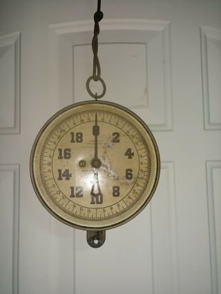 Vintage York Scale Co.  Hanging Scale 20 Lbs Capacity,  Made In Nyc