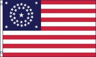 34 Stars American Flag Historical United States Banner Usa Pennant 3x5 Outdoor
