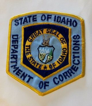Idaho Department Of Corrections Police Patch Penitentiary Combined Postage