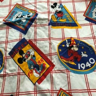 Vintage Disney Mickey Mouse Flannel Flat Sheet