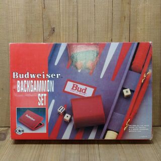 Rare Vintage Budweiser King Of Beers 1992 Backgammon Game Set