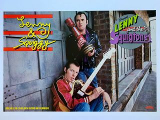 1979 Lenny & Squiggy And The Squigtones Promo Comedy Poster 35” X 23”