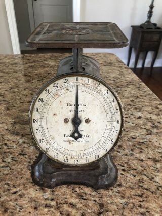 Vintage Columbia Family Scale 24 Pounds