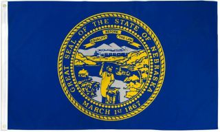 3x5 Nebraska Flag Polyester State Banner Ne 3 