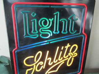 Schlitz Beer/Bar/Alcohol 20x15 light/sign 1982 3